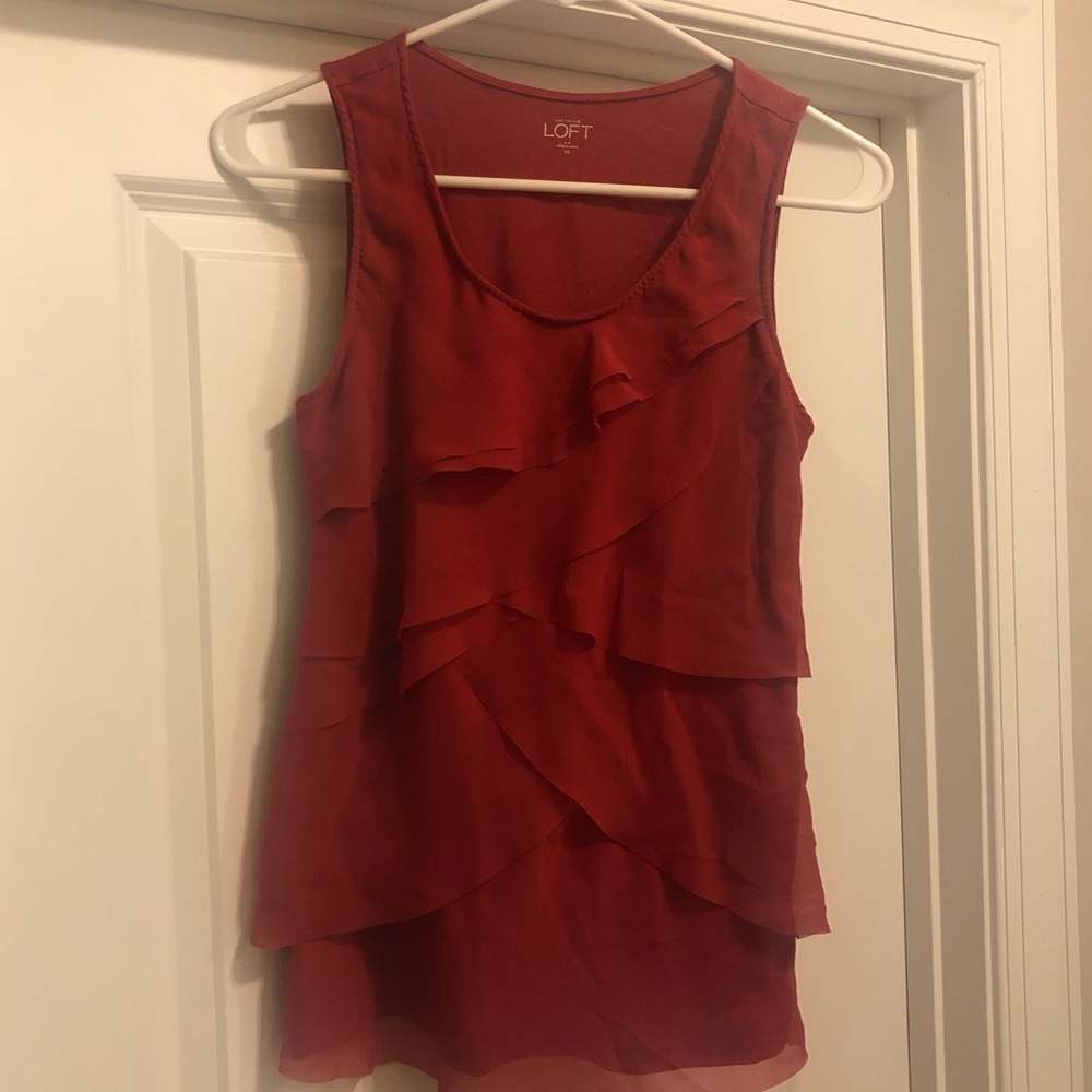 Loft Ruffle Tank Top - Picture 2 of 4